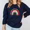 Rainbow Christmas Sweatshirt, Merry & Bright Shirt, Women Christmas Gift Idea, Trendy Christmas Rainbow Sweatshirt, Women Christmas Rainbow - 7.jpg