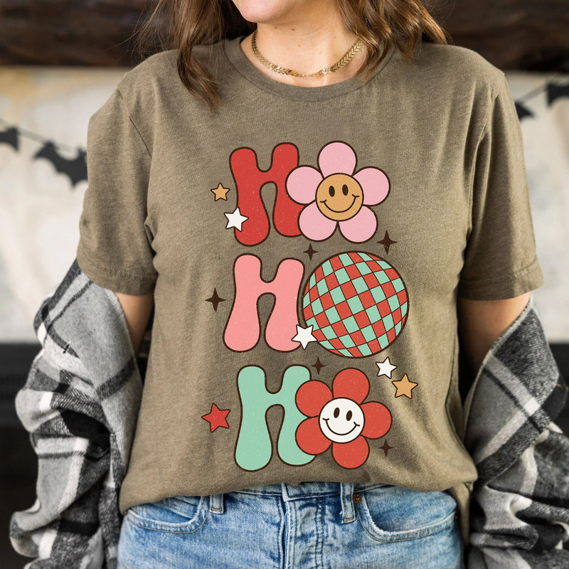 Retro Christmas Comfort Colors Shirt, Ho Ho Ho New Years T Shirt, Vintage Santa Christmas Shirt, Retro Holiday Shirt, Ugly Sweater Shirt - 3.jpg