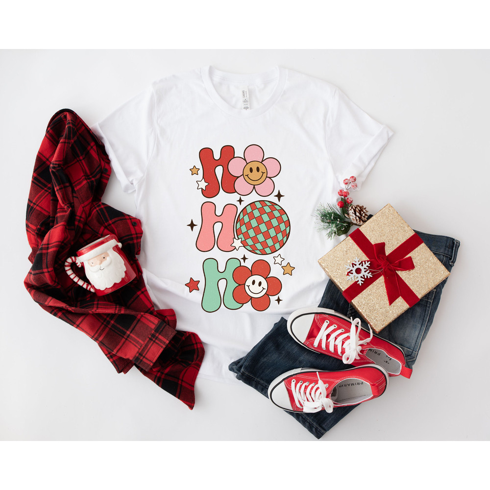 Retro Christmas Comfort Colors Shirt, Ho Ho Ho New Years T Shirt, Vintage Santa Christmas Shirt, Retro Holiday Shirt, Ugly Sweater Shirt - 4.jpg