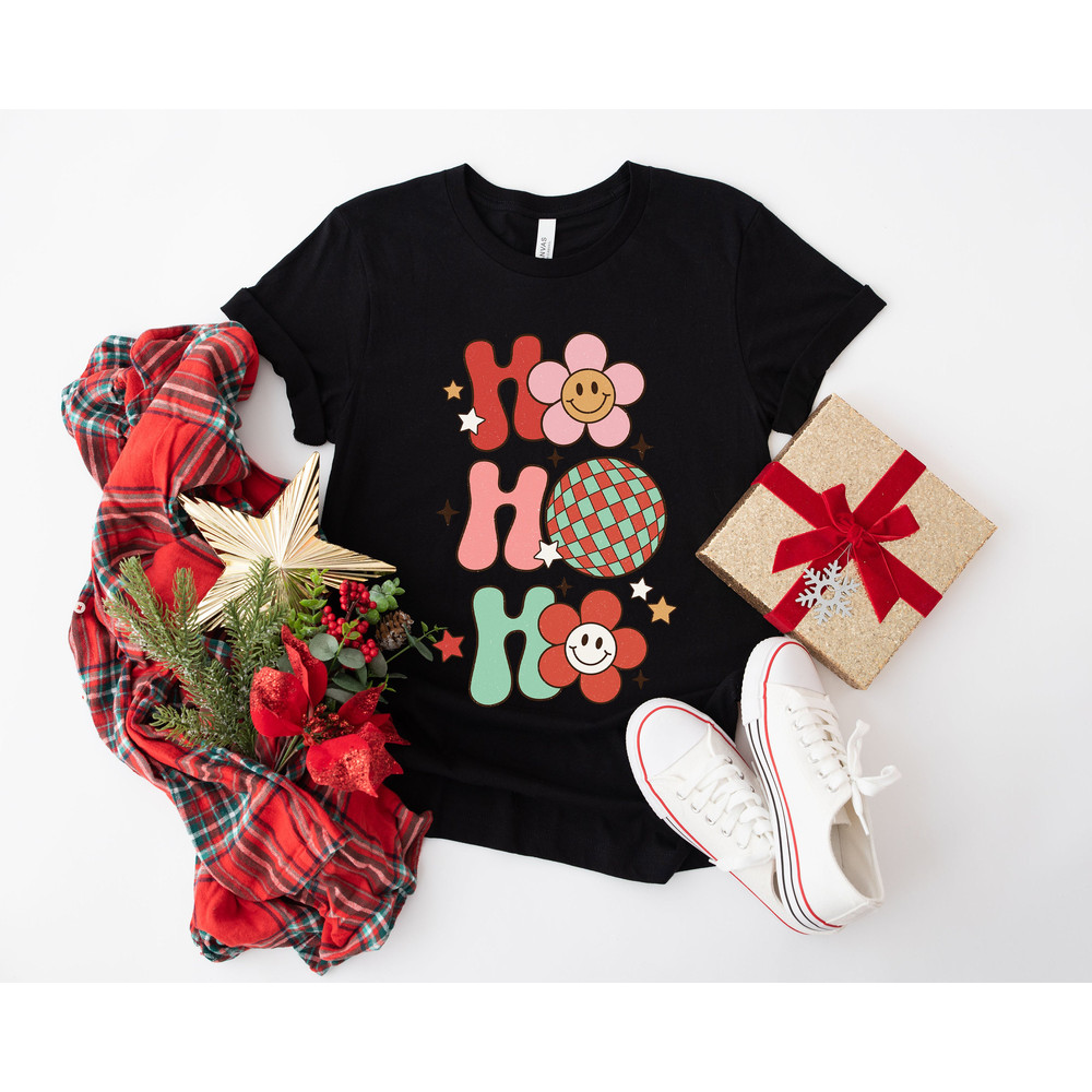 Retro Christmas Comfort Colors Shirt, Ho Ho Ho New Years T Shirt, Vintage Santa Christmas Shirt, Retro Holiday Shirt, Ugly Sweater Shirt - 6.jpg