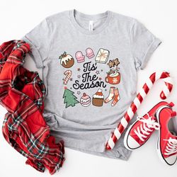 retro christmas t shirt, tis the season santa shirt, vintage santa christmas shirt, retro holiday shirt, ugly sweater sh
