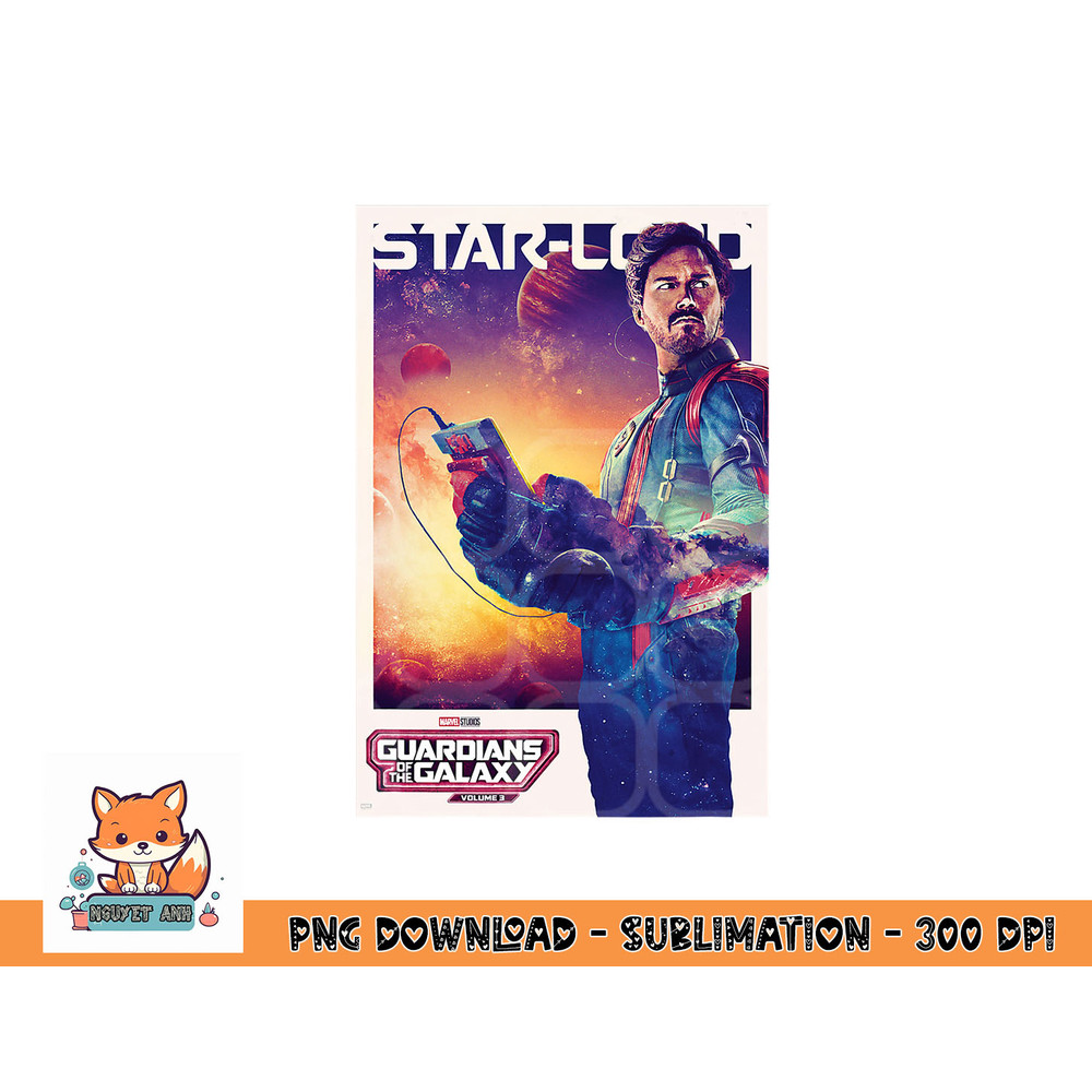 Marvel Guardians of the Galaxy Volume 3 Star-Lord Poster png, digital download copy.jpg