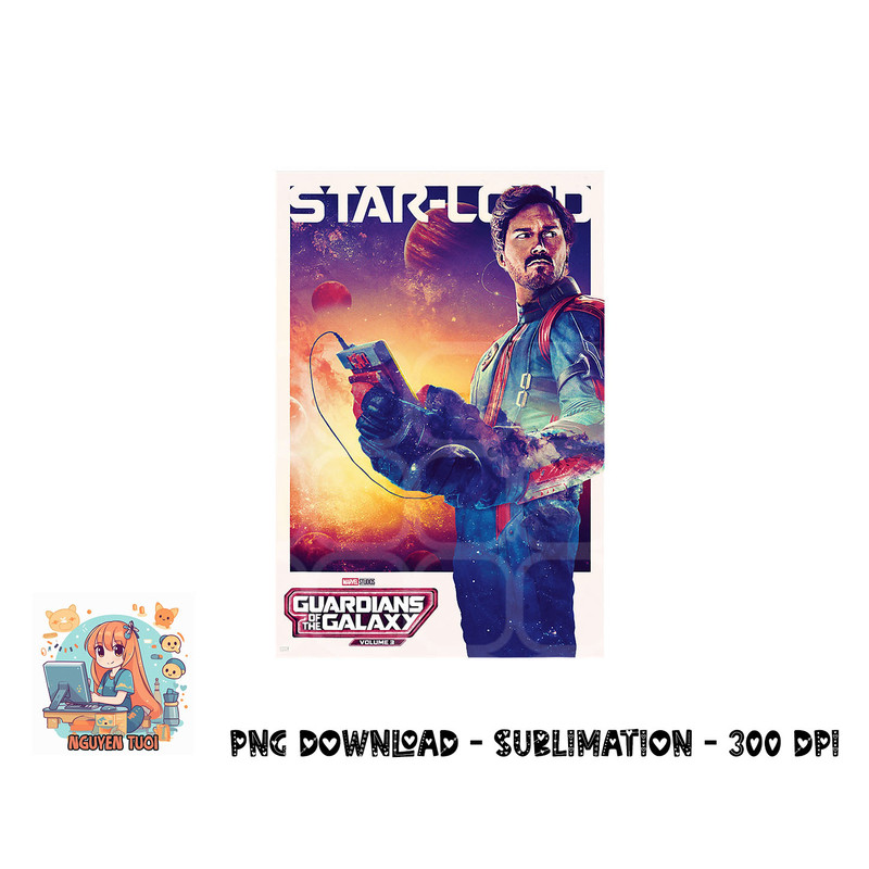 Marvel Guardians of the Galaxy Volume 3 Star-Lord Poster png, digital download.pngMarvel Guardians of the Galaxy Volume 3 Star-Lord Poster png, digital download
