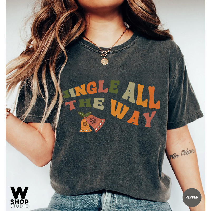 Retro Jingle Bells Shirt, Christmas T-Shirt, Cute Christmas Shirt, Tis The Season shirt, Xmas Christmas Party Tee, Gift For Christmas - 4.jpg