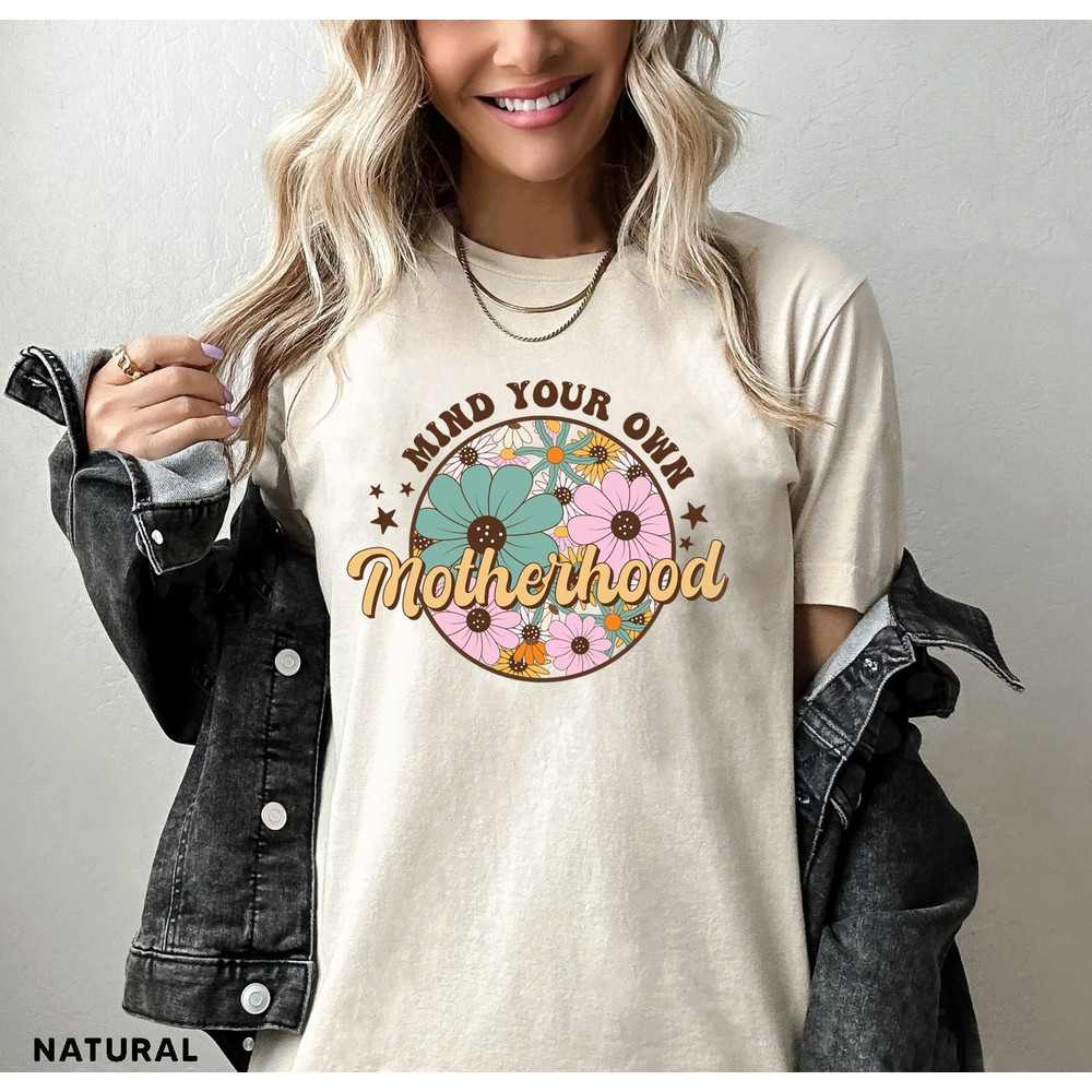 Retro Mama Shirt, Wildflowers Mama Shirt, Retro Mom TShirt, Mothers Day Gift, Flower Shirts for Women, Floral New Mom Gift - 1.jpg