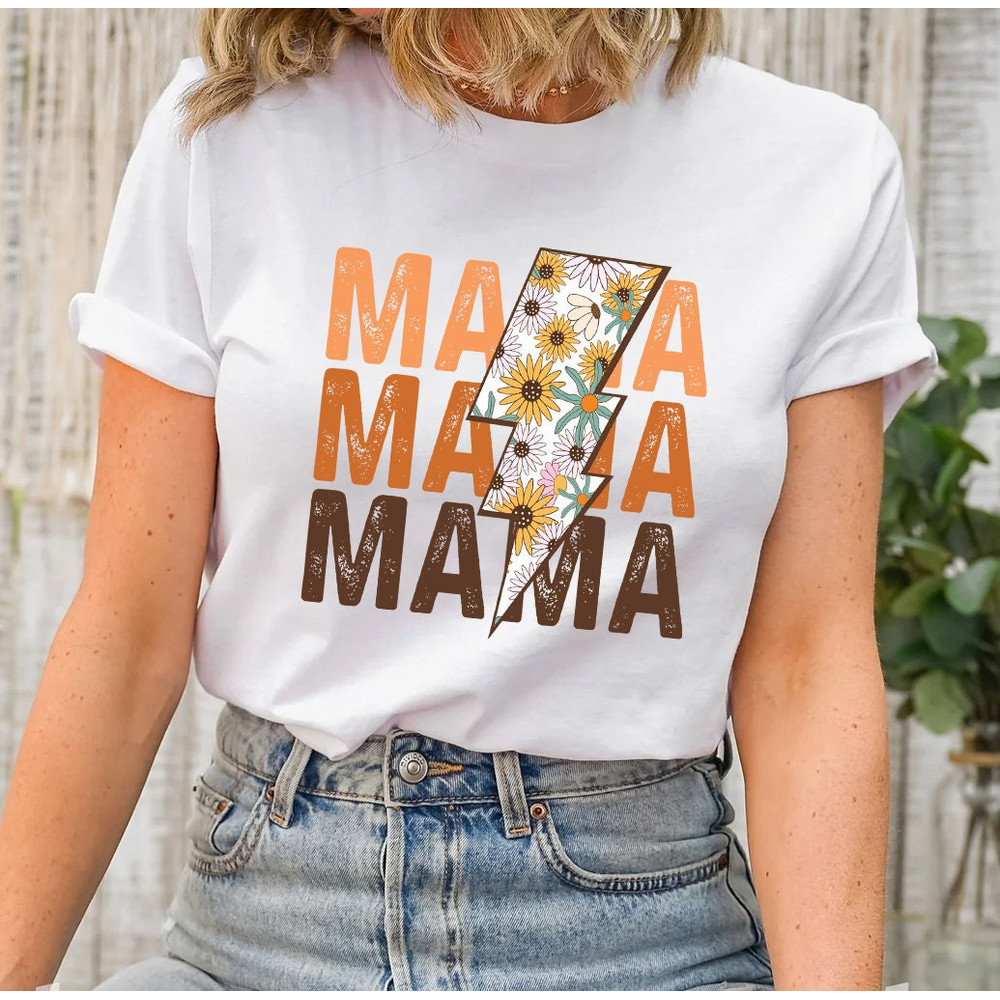 Retro Vintage Mama Shirt, Hippie Mama Shirt, Mom Life Shirt,Girl Mama Shirt, Motherhood Shirt, Cute Mom Shirt,Mothers Day Gift,Mama T-shirt - 8.jpg
