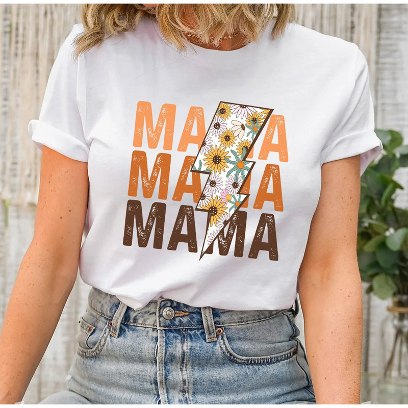 Retro Vintage Mama Shirt, Hippie Mama Shirt, Mom Life Shirt,Girl Mama Shirt, Motherhood Shirt, Cute Mom Shirt,Mothers Day Gift,Mama T-shirt - 8.jpg