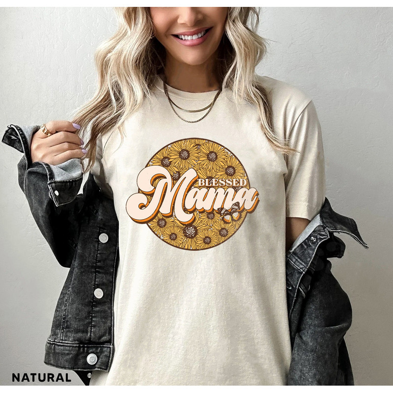Retro Vintage Mama Shirt, Sunflower Mama Shirt, Mom Life Shirt,Girl Mama Motherhood Shirt, Cute Mom Shirt,Mothers Day Gift - 3.jpg