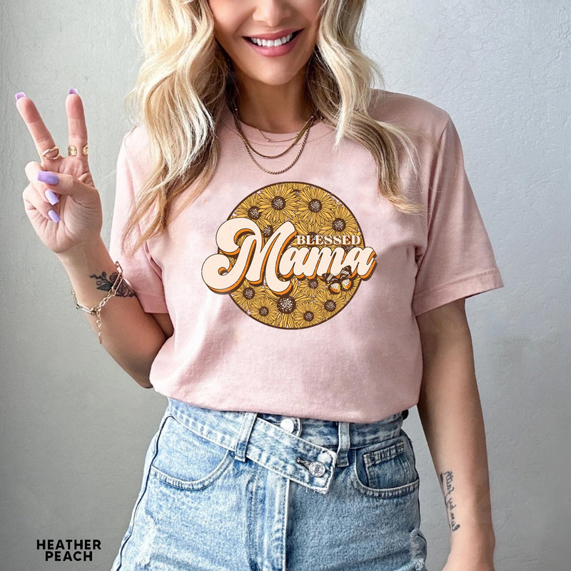 Retro Vintage Mama Shirt, Sunflower Mama Shirt, Mom Life Shirt,Girl Mama Motherhood Shirt, Cute Mom Shirt,Mothers Day Gift - 5.jpg