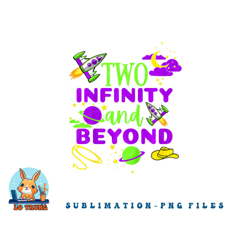 Kids 2 Year Old Two Infinity And Beyond 2nd Birthday Boys Girls png, digital download copy.jpg