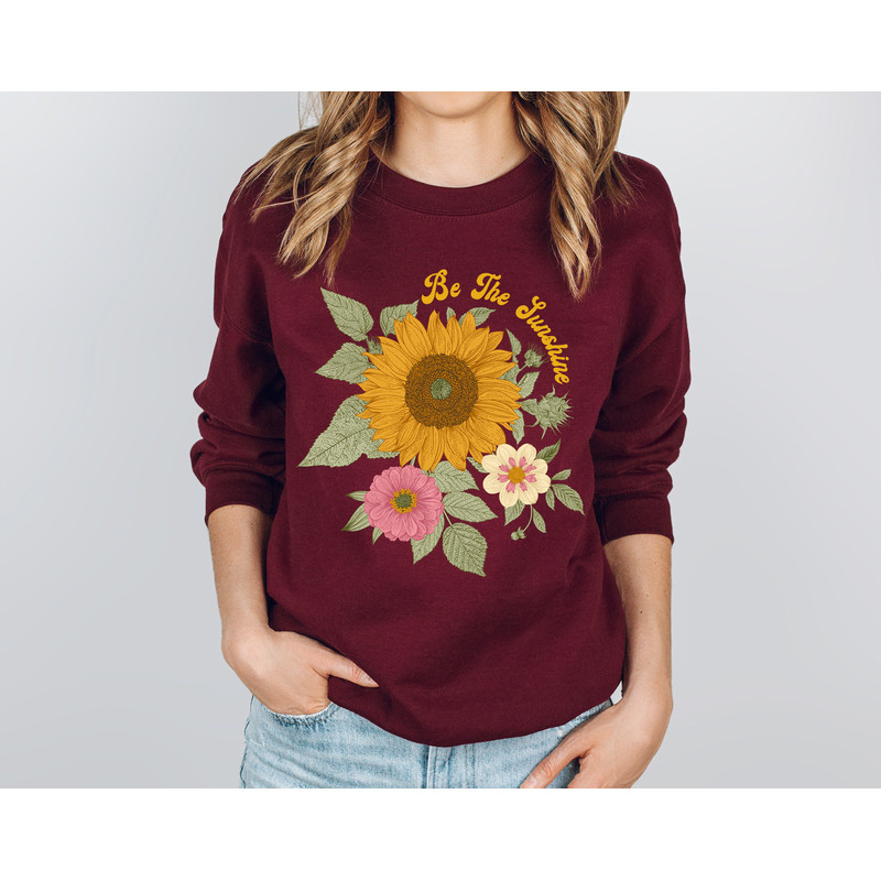 Sunflower - Sunflower Shirt, Floral Sweatshirt, Flower Garden Tee, Womens Fall Shirt, Sunflower Sweatshirt, Sunshine Tee - 5.jpg