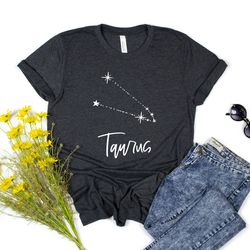 taurus t-shirt, zodiac shirt, astrology shirt, gift for taurus, taurus birthday present, zodiac signs, horoscopes tee, c