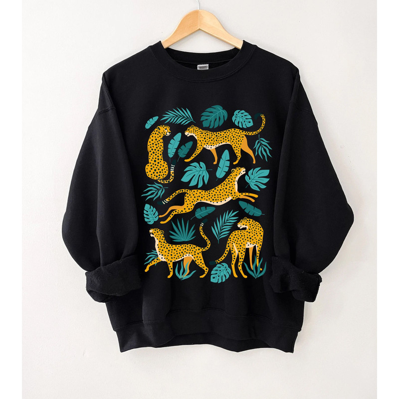 Tiger Sweatshirt, Women Botanical Shirt, Trendy Boho, Wild Animal Sweatshirt, Womens Safari, Jungle Tee - 6.jpg