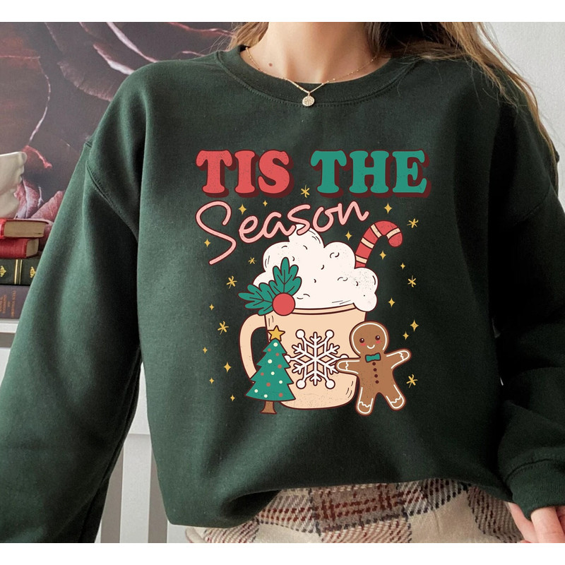 Tis the season Christmas sweatshirt, Retro cute chritmas sweatshirt, Christmas sweatshirt, retro Christmas sweatshirt - 1.jpg