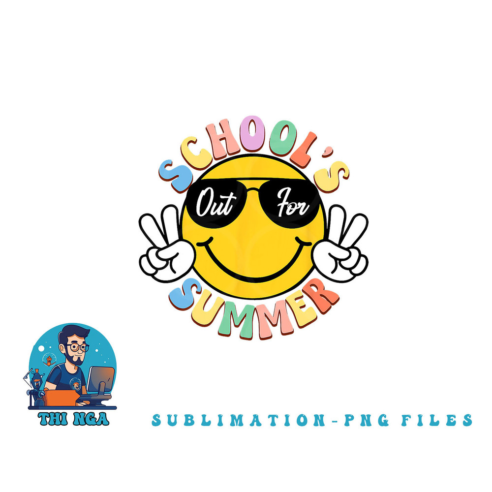 Last Day Of School Graduation Groovy Schools Out For Summer png, digital download copy.jpg