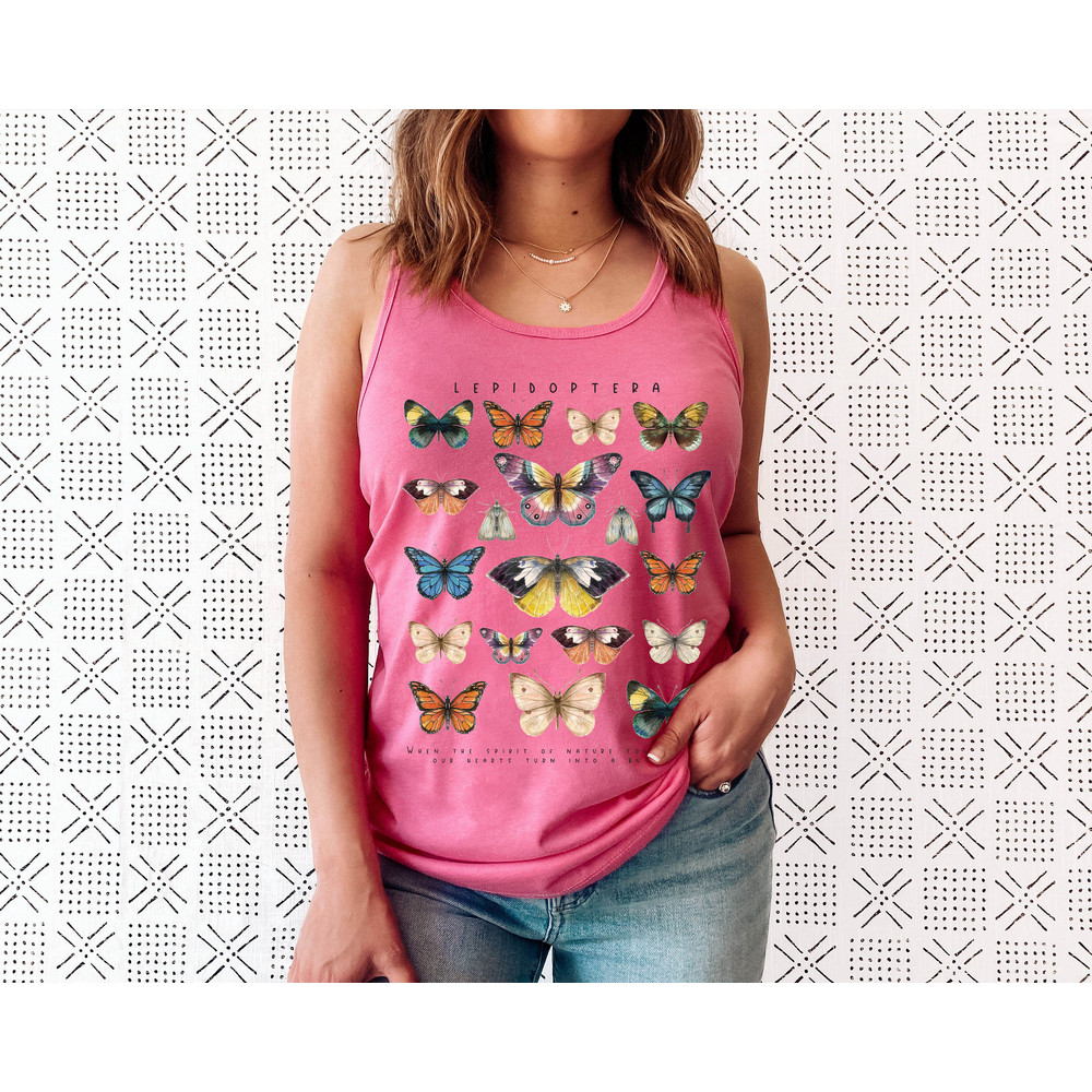 Vintage Butterfly Design, Festival Tank Top, Butterly Tank Top, Butterfly Chart Tank Top - 6.jpg