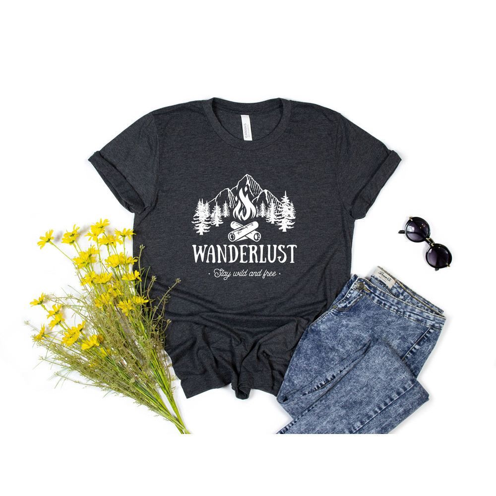 Wanderlust Shirt, Travel Shirt, Hiking Shirt, Nature Clothing, PNW Shirts, Roadtrip Shirts, Mountain T Shirt, Hiking Shirts, Nature Lover - 1.jpg