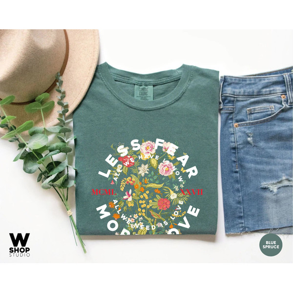 Wildflower Tshirt, Wild Flowers Oversized Tee, Floral Tshirt, Flower Shirt, Gift for Women, Ladies Shirts, Best Friend Gift - 7.jpg