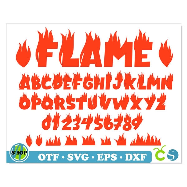 Flame Font SVG Bundle | Flame font svg, Fire font otf, Flame | Inspire ...