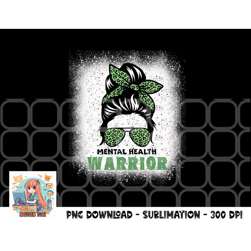 Mental Health Warrior Messy Bun - Mental Health Awareness png, digital download.pngMental Health Warrior Messy Bun - Mental Health Awareness png, digital downlo