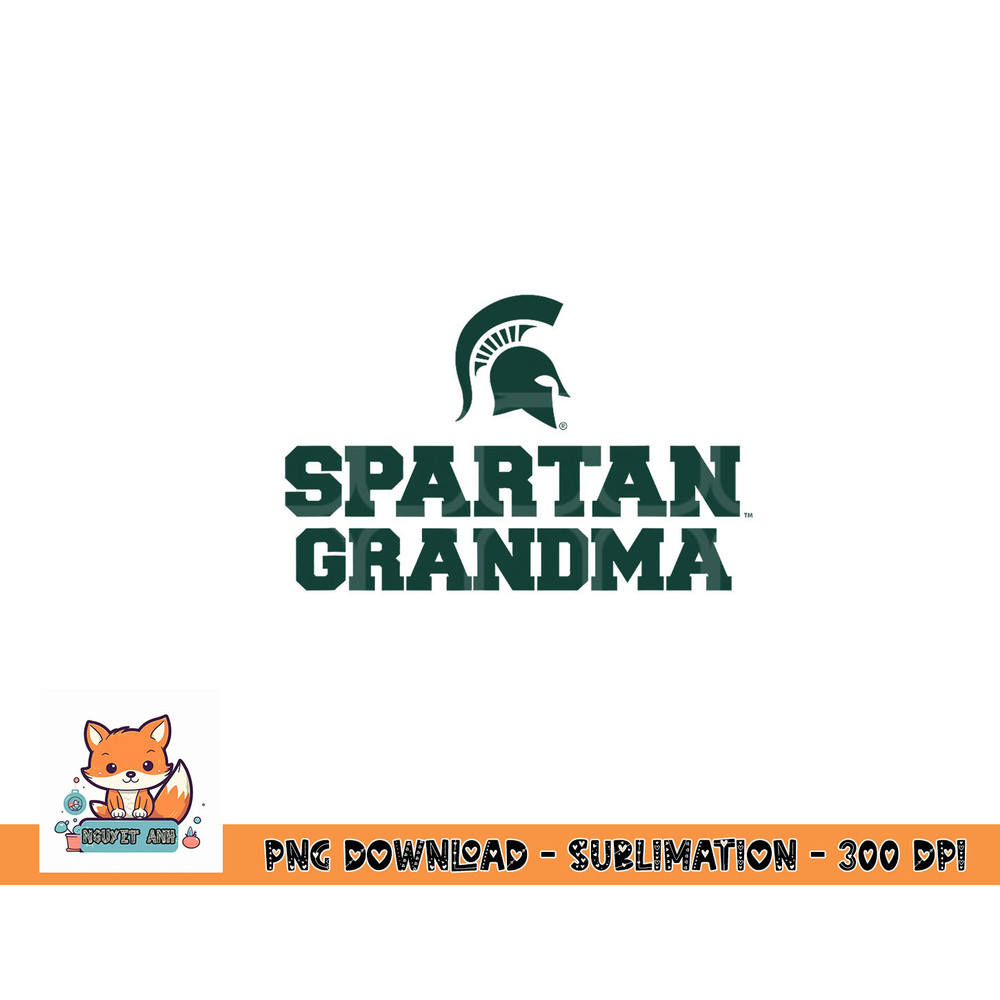 Michigan State MSU Spartans Spartan Grandma png, digital download copy.jpg