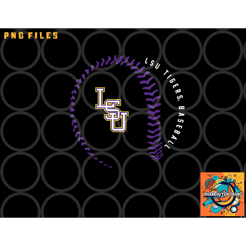 LSU Tigers Baseball Fastball Gray Officially Licensed V-Neck png, digital download copy.jpg