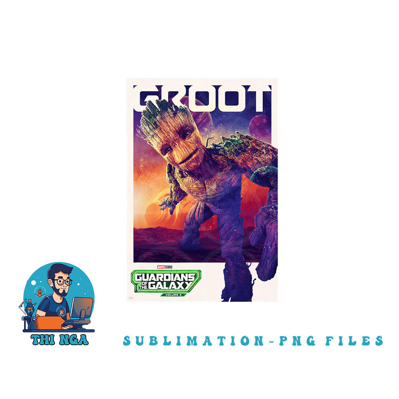 Marvel Guardians of the Galaxy Volume 3 Groot Poster png, digital download copy.jpg