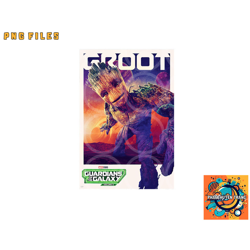 Marvel Guardians of the Galaxy Volume 3 Groot Poster png, digital download copy.jpg