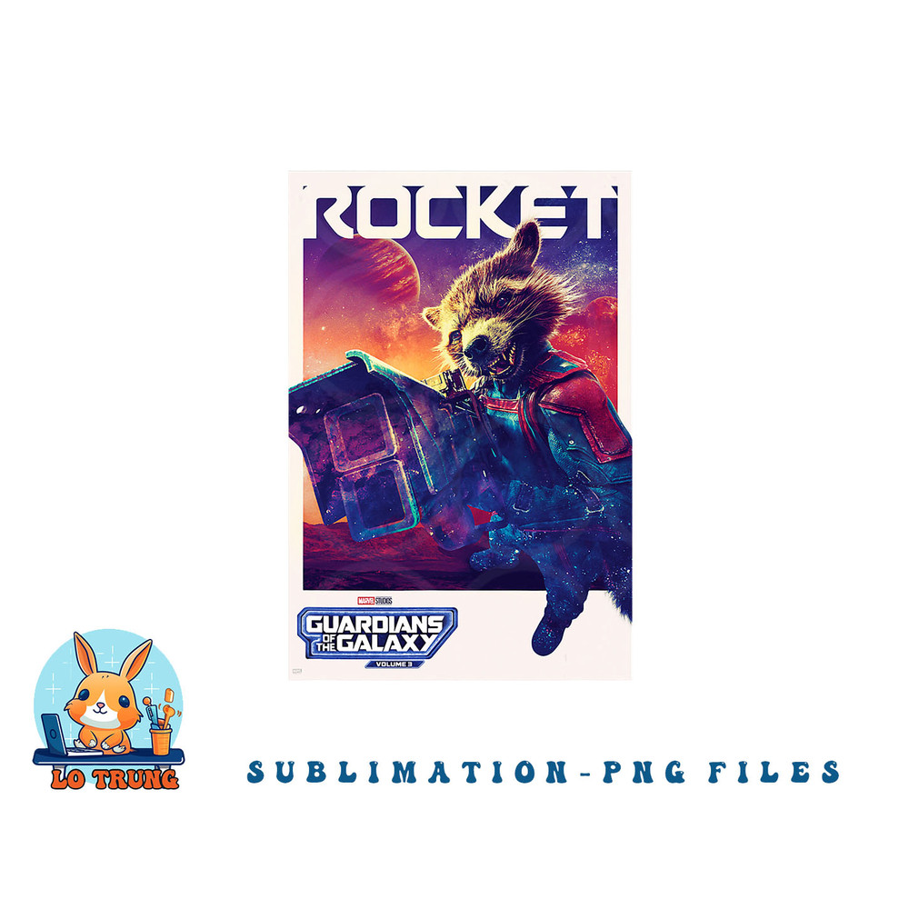 Marvel Guardians of the Galaxy Volume 3 Rocket Poster png, digital download copy.jpg