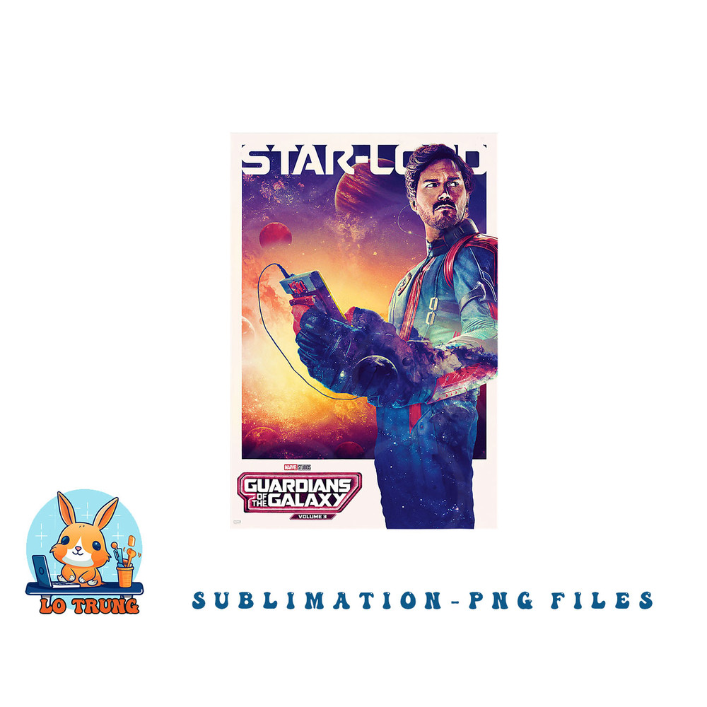 Marvel Guardians of the Galaxy Volume 3 Star-Lord Poster png, digital download copy.jpg