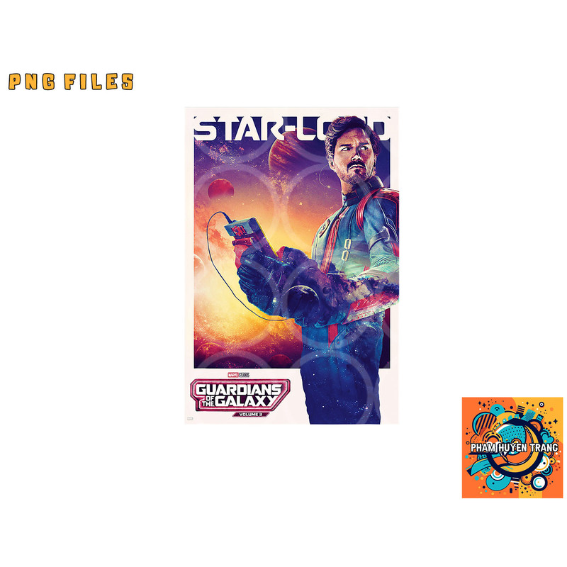 Marvel Guardians of the Galaxy Volume 3 Star-Lord Poster png, digital download copy.jpg