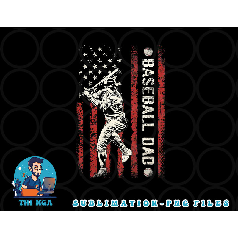Mens Baseball Dad Flag Gifts Dad Men Baseball Fathers Day png, digital download copy.jpg
