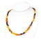Baltic amber necklace jewelry Multicolor colored amber small beads necklace gemstone beaded necklace adult for young women healing real amber jewelry minimalism