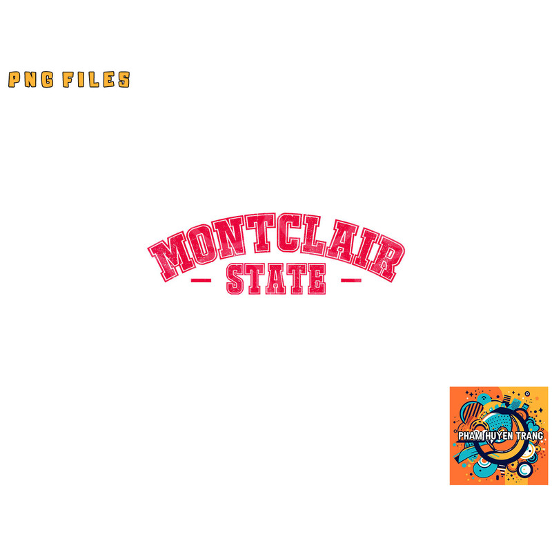Montclair State University Vintage Apparel Gift Men Women png, digital download copy.jpg