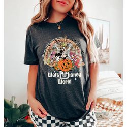 vintage walt disney world halloween shirt, disneyworld halloween shirt, mickey and friends halloween shirt