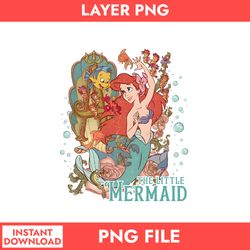 the little mermaid png, pincess mermaid png, ariel mermaid png, pincess disney png, disney png digital file