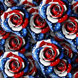 american rose seamless tileable repeating pattern