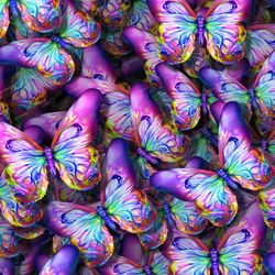 watercolor butterflies 23 seamless tileable repeating pattern