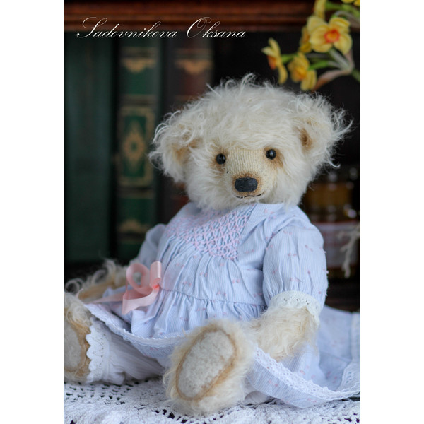 12 Handmade Artist-Collectible Teddy Bear-OOAK-Vintage-Victorian Style-Stuffed-Antique-bears animal-toys bear-plushinnes toy-decor baby-shower toys.jpg