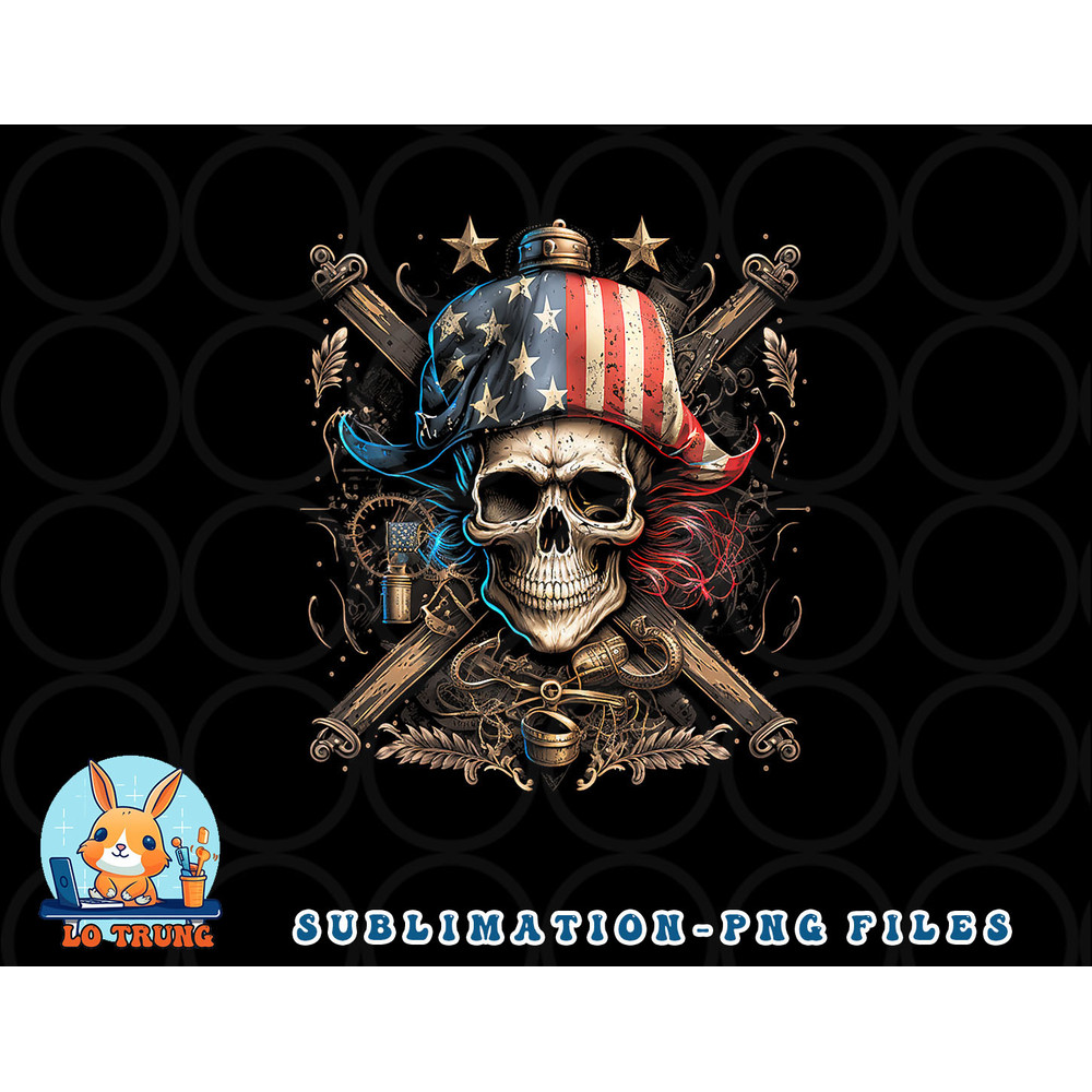 Pirate 4th of July American Flag USA America Funny Tank Top copy.jpg