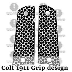 engraving laser designs colt1911 gripper design