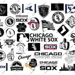 35 files chicago white sox svg, cut files, baseball clipart, chicago, white, sox svg cutting files, mlb svg, clipart