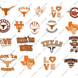 19 files texas longhorns, texas longhorns svg, texas longhorns clipart, texas longhorns cricut, football svg, sport svg,
