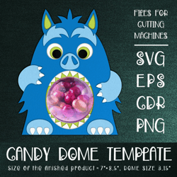 Monster Candy Dome | Paper Craft Template