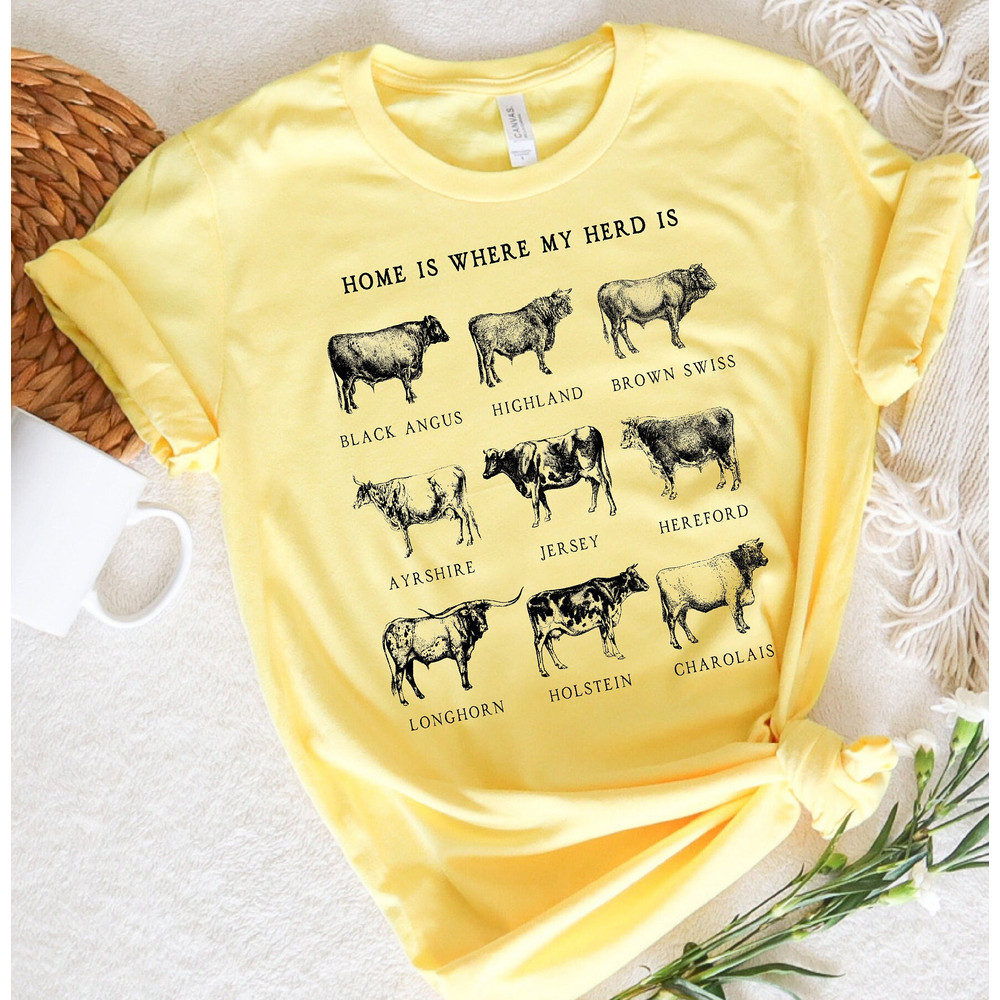 Cow shirts, Farm Animal Shirt,Farm T-shirt, Highland Cow Shirt,western farm t shirts, Cute Cow Shirt, cottagecore shirt, farm life tshirts - 1.jpg