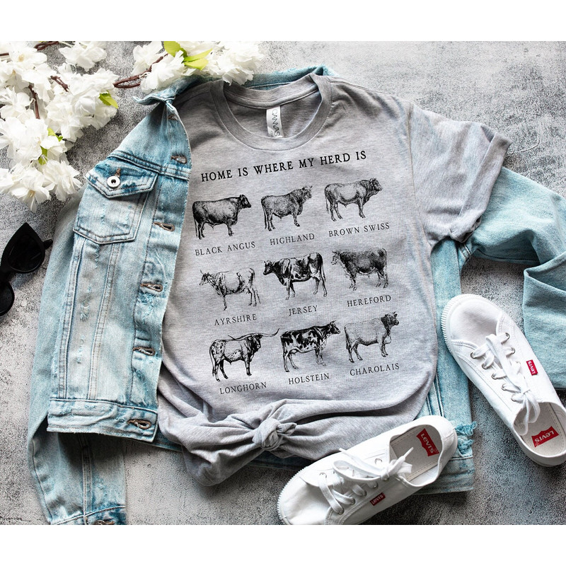 Cow shirts, Farm Animal Shirt,Farm T-shirt, Highland Cow Shirt,western farm t shirts, Cute Cow Shirt, cottagecore shirt, farm life tshirts - 2.jpg