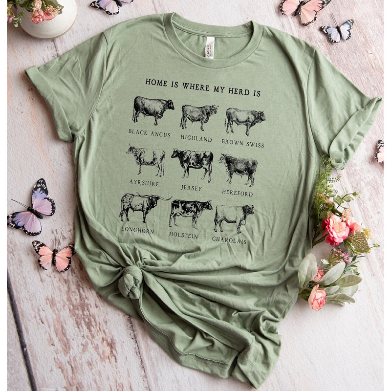 Cow shirts, Farm Animal Shirt,Farm T-shirt, Highland Cow Shirt,western farm t shirts, Cute Cow Shirt, cottagecore shirt, farm life tshirts - 3.jpg