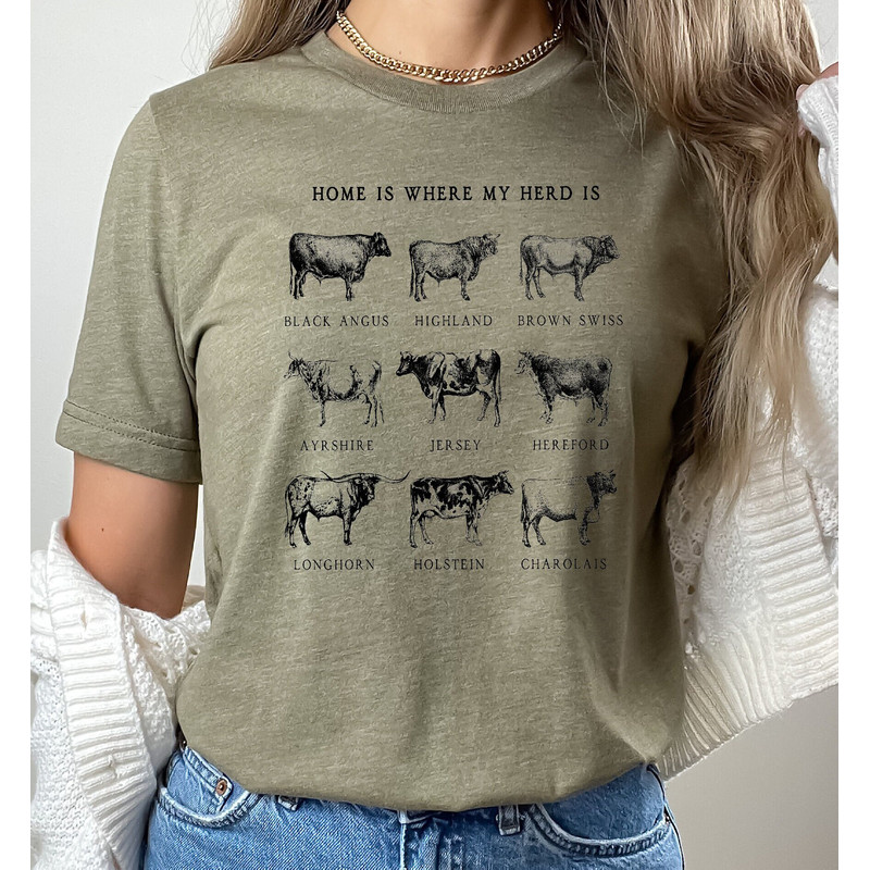 Cow shirts, Farm Animal Shirt,Farm T-shirt, Highland Cow Shirt,western farm t shirts, Cute Cow Shirt, cottagecore shirt, farm life tshirts - 6.jpg