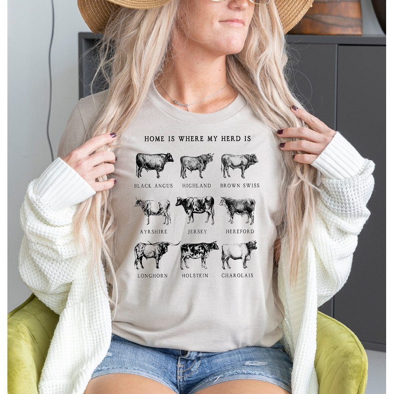 Cow shirts, Farm Animal Shirt,Farm T-shirt, Highland Cow Shirt,western farm t shirts, Cute Cow Shirt, cottagecore shirt, farm life tshirts - 8.jpg