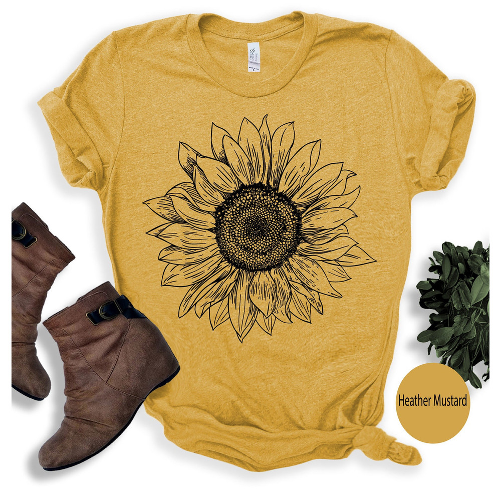 Sunflower t shirt bella canvas - 1.jpg